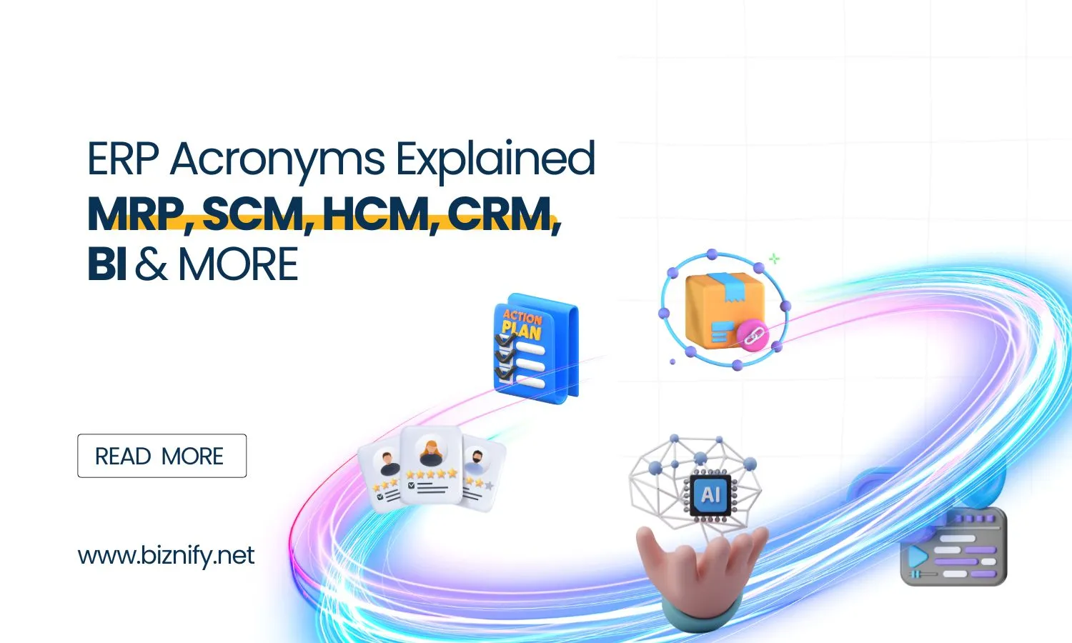 ERP Acronyms Explained: MRP, SCM, HCM, CRM, BI & More