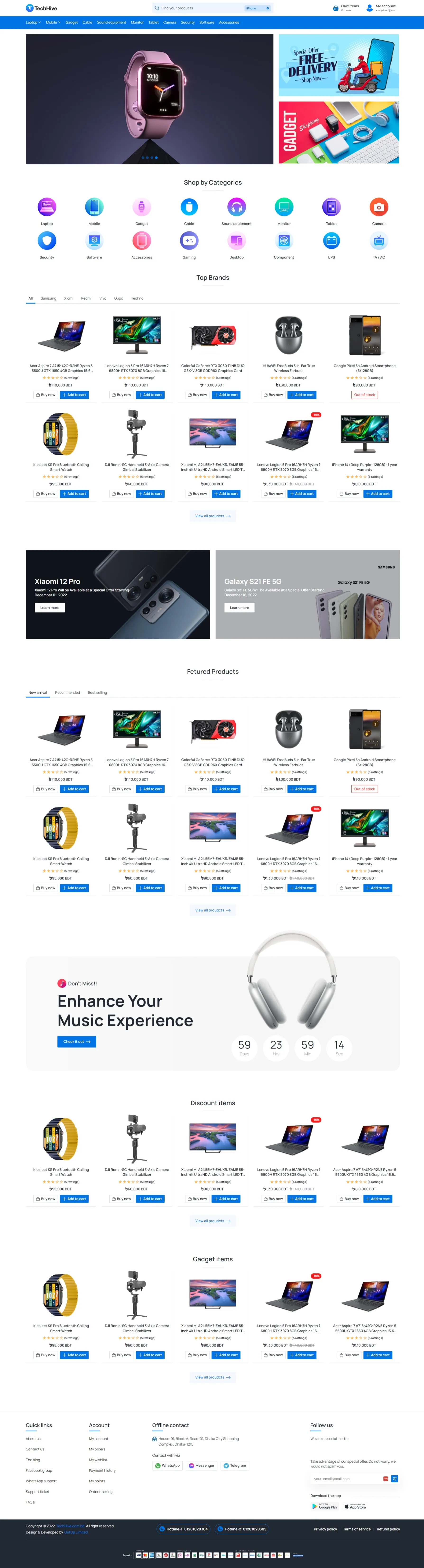 TechHive- Electronics eCommerce Template